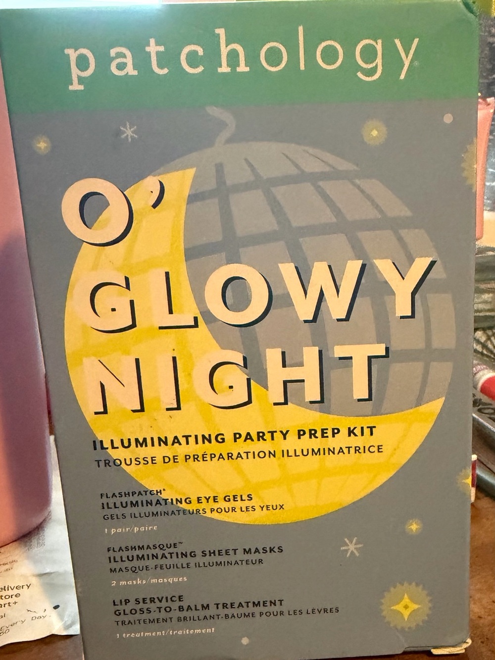Patchology Glowy Night Illuminating Party Prep Kit - 3 piece set